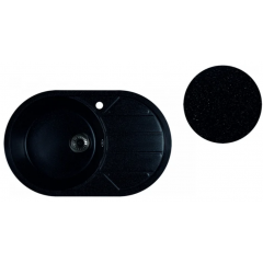 Кухонная мойка Marblan Elon L (черный,с сифоном)