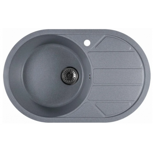 Кухонная мойка Marblan Elon L (серебристый,с сифоном)