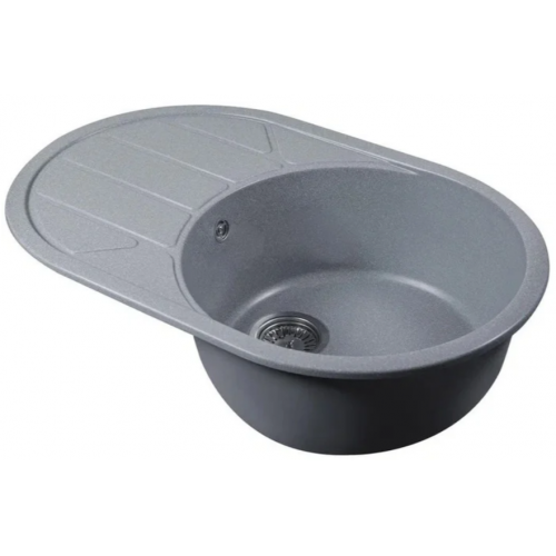 Кухонная мойка Marblan Elon L (серебристый,с сифоном)