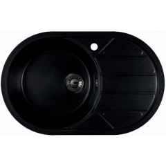 Кухонная мойка Marblan Elon L (оникс,с сифоном)