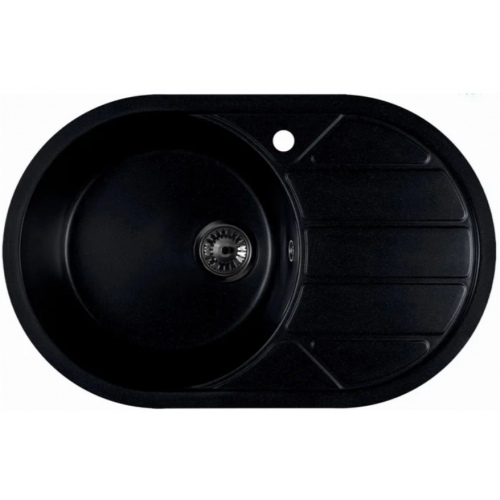 Кухонная мойка Marblan Elon L (оникс,с сифоном)