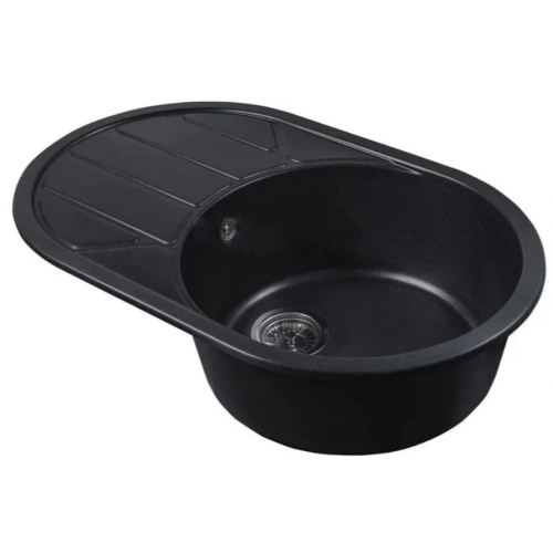 Кухонная мойка Marblan Elon L (оникс,с сифоном)