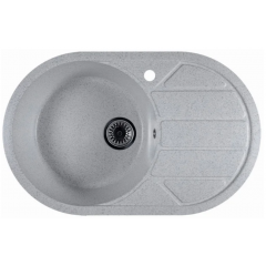 Кухонная мойка Marblan Elon L (серый,с сифоном)