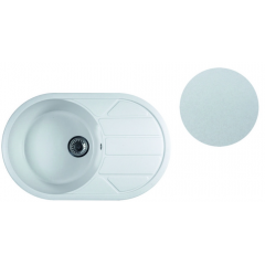 Кухонная мойка Marblan Elon L (иней ,с сифоном)