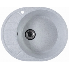 Кухонная мойка Marblan Ovata R (серый,с сифоном)