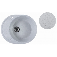 Кухонная мойка Marblan Ovata R (серый,с сифоном)