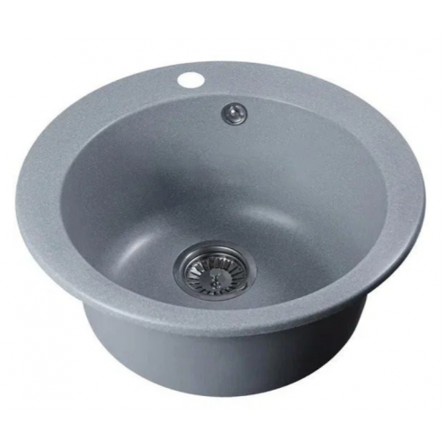 Кухонная мойка Marblan Orbi (серебристый,с сифоном)