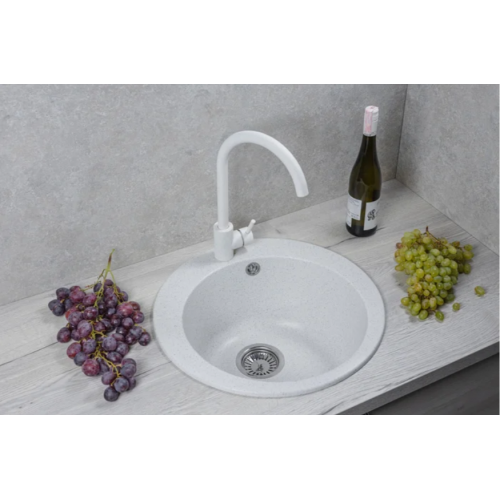 Кухонная мойка Marblan Orbi (серый,с сифоном)