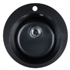 Кухонная мойка Marblan Orbi (оникс, с сифоном)