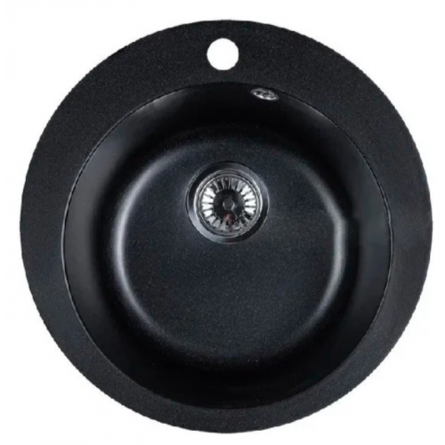 Кухонная мойка Marblan Orbi (оникс, с сифоном)