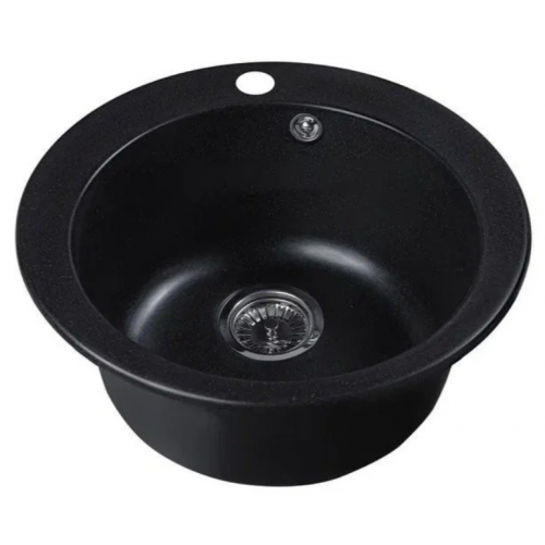 Кухонная мойка Marblan Orbi (оникс, с сифоном)