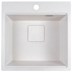 Кухонная мойка Marblan Comfort 50 (бежевый, с сифоном и колландером)