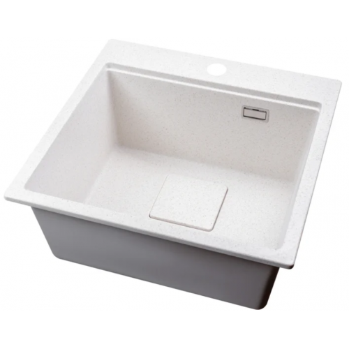 Кухонная мойка Marblan Comfort 50 (бежевый, с сифоном и колландером)