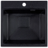 Кухонная мойка Marblan Comfort 50 (черный, с сифоном и колландером)