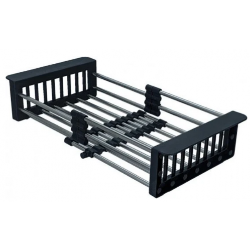 Кухонная мойка Marblan Comfort 50 (черный, с сифоном и колландером)