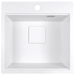 Кухонная мойка Marblan Comfort 50 (иней, с сифоном и колландером)