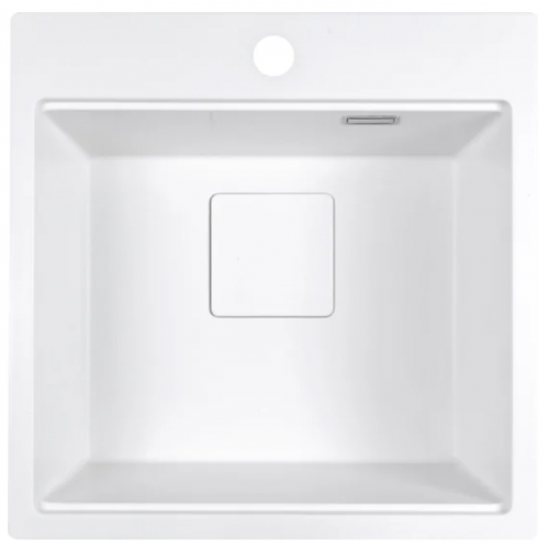 Кухонная мойка Marblan Comfort 50 (иней, с сифоном и колландером)