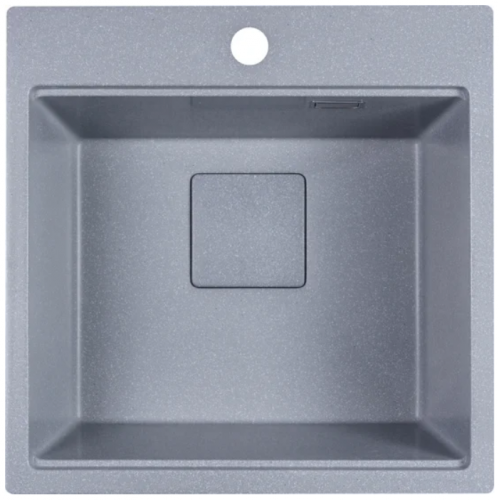 Кухонная мойка Marblan Comfort 50 (серебристый, с сифоном и колландером)