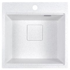 Кухонная мойка Marblan Comfort 50 (серый, с сифоном и колландером)