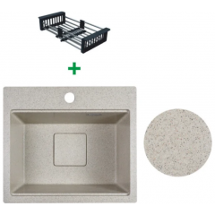 Кухонная мойка Marblan Comfort 48 (гранит, с сифоном и колландером)