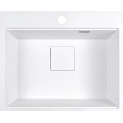 Кухонная мойка Marblan Comfort 60 (иней, с сифоном и колландером)