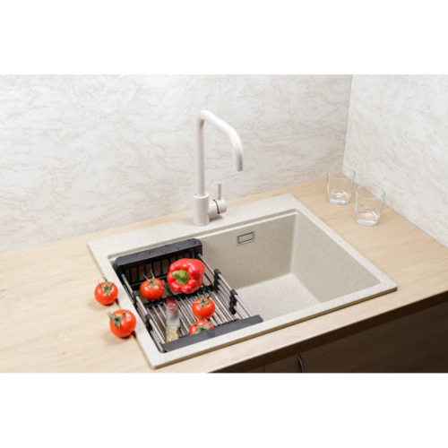 Кухонная мойка Marblan Comfort 60 (гранит, с сифоном и колландером)