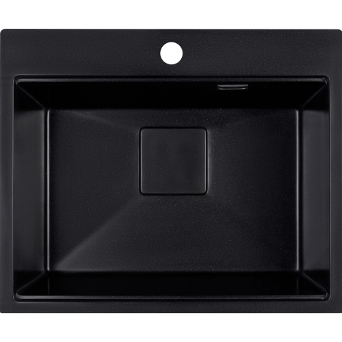 Кухонная мойка Marblan Comfort 60 (оникс, с сифоном и колландером)