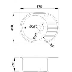 Кухонная мойка БелЭворс New Lux L (блэк)