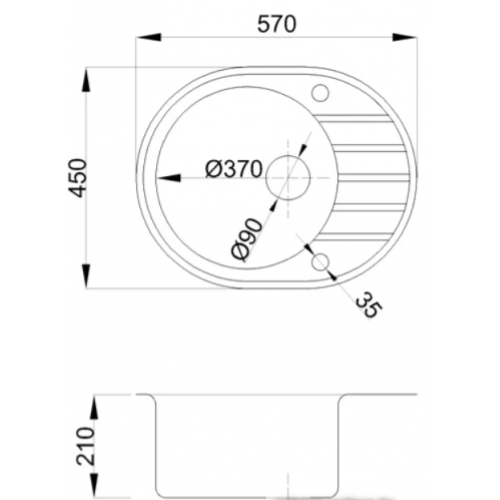 Кухонная мойка БелЭворс New Lux L (белый)
