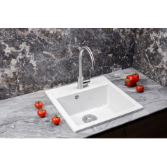 Кухонная мойка БелЭворс RIO (белый мрамор)
