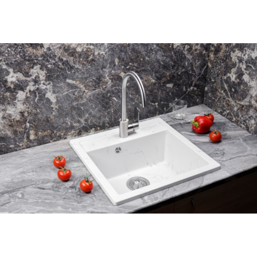 Кухонная мойка БелЭворс RIO (белый мрамор)