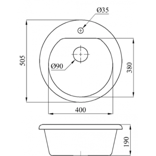 Кухонная мойка БелЭворс NIKA (белый мрамор)