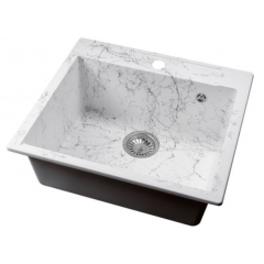 Кухонная мойка БелЭворс CUBI (белый мрамор)