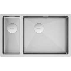 Кухонная мойка Paulmark Next 69/2S Uni PM226944-BSR (стальной/брашированная сталь)