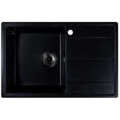 Кухонная мойка Marblan Magnum L (черный, с сифоном)