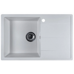 Кухонная мойка Marblan Magnum L (иней, с сифоном)