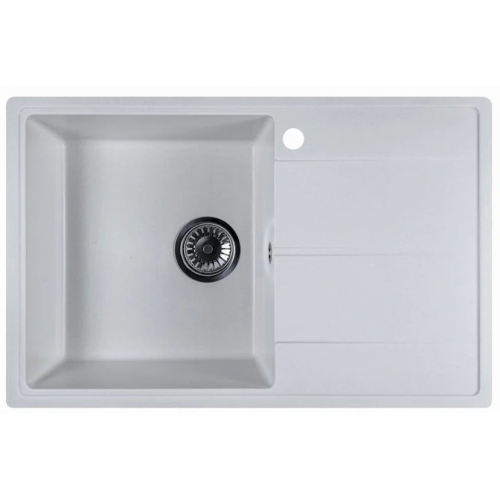 Кухонная мойка Marblan Magnum L (иней, с сифоном)