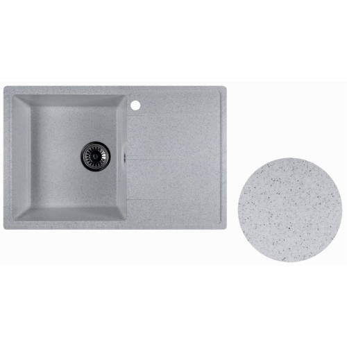 Кухонная мойка Marblan Magnum L (серый, с сифоном)