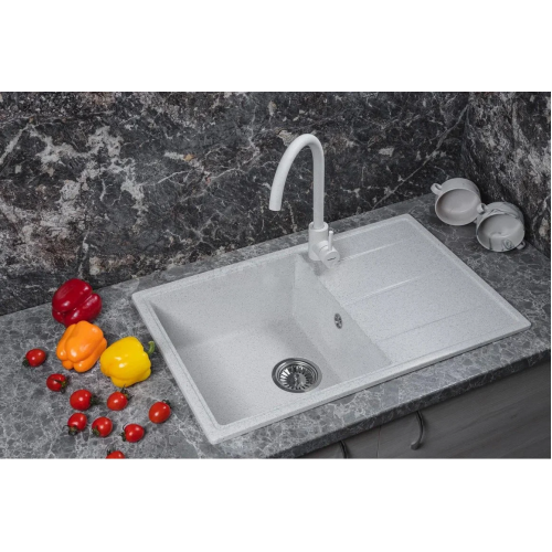 Кухонная мойка Marblan Magnum L (серый, с сифоном)