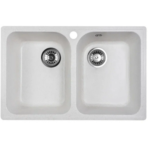 Кухонная мойка Marblan Duas (бежевый, с сифоном)