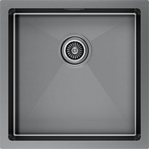 Кухонная мойка Paulmark Gerberg 44 UNI PM254444-GM (черный/вороненая сталь)