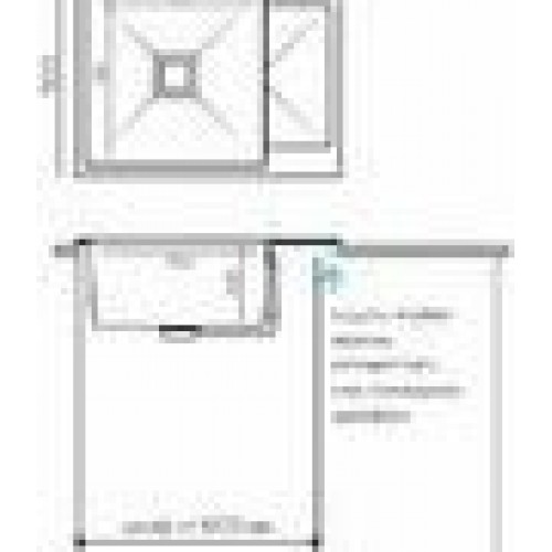 Кухонная мойка Polygran Blade 660 (космос)