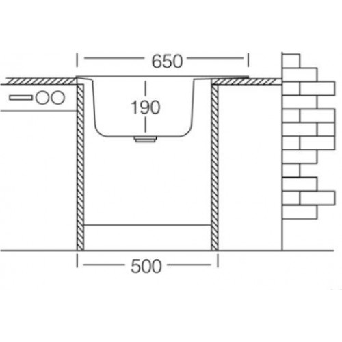 Кухонная мойка КромРус N-280 RUS чаша слева (без сифона)