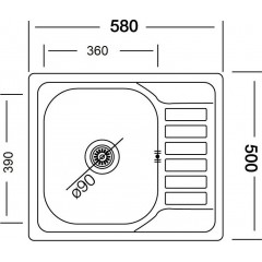 Кухонная мойка КромРус EC-296-D
