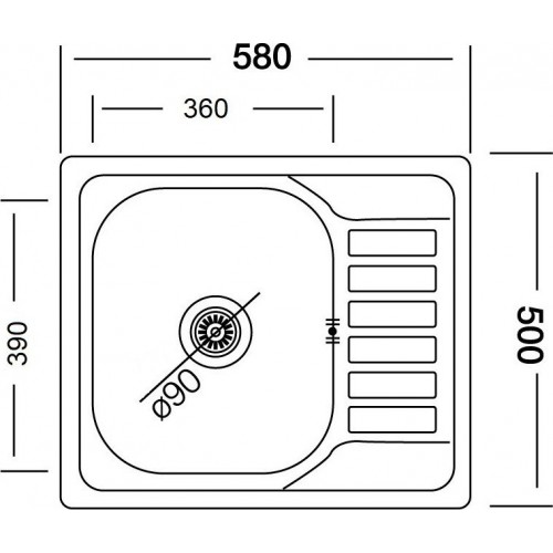 Кухонная мойка КромРус EC-296-D