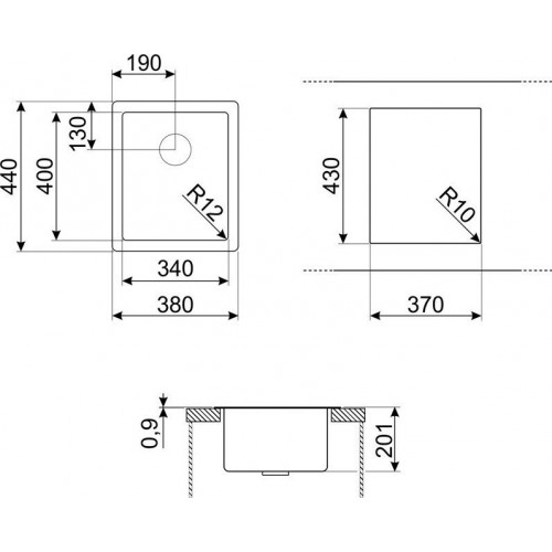 Кухонная мойка Smeg VR12S34