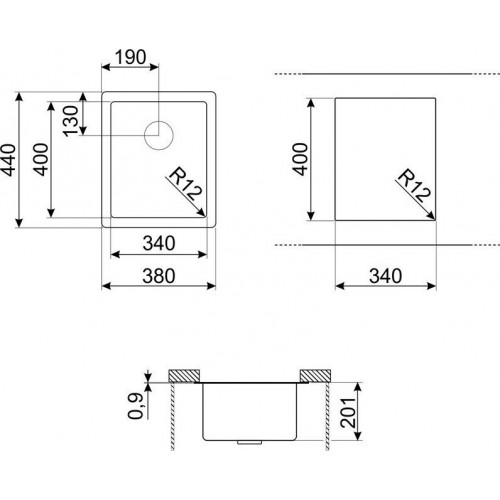 Кухонная мойка Smeg VR12S34