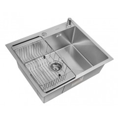 Кухонная мойка ARFEKA ECO AR мойка 600*500, коландер F, дозатор SATIN