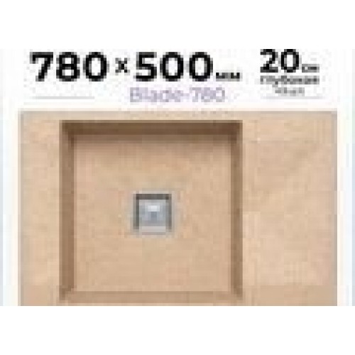 Кухонная мойка Polygran Blade 760 (песочный)