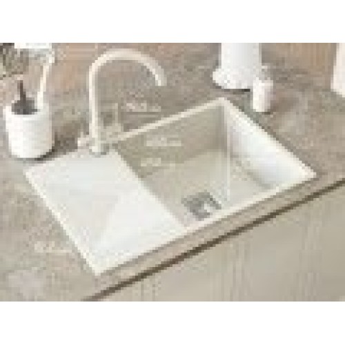 Кухонная мойка Polygran Blade 760 (белый хлопок)